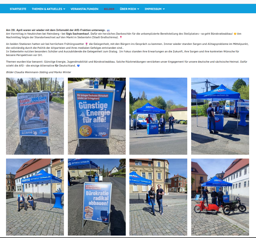 Bildergalerie von den Infoständen