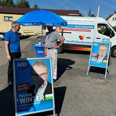 Infostand am 16.08. 